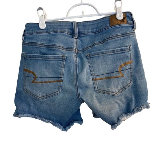 American Eagle Outfitters Super Super Stretch Denim Shorts Sz 4 - Picture 3 of 8